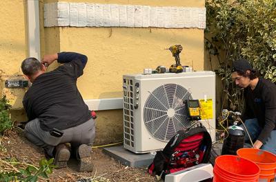 Heat pump installation