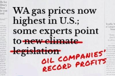 Oil company profits are to blame for high gas prices