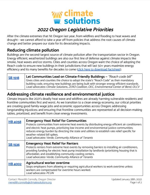 Screenshot of 2022 Oregon CS priorities page 1