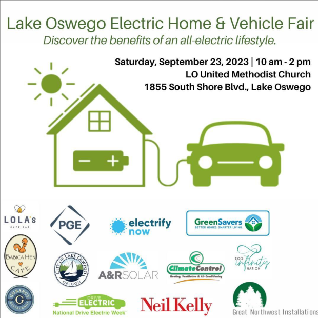 Lake Oswego EV and home fair event details