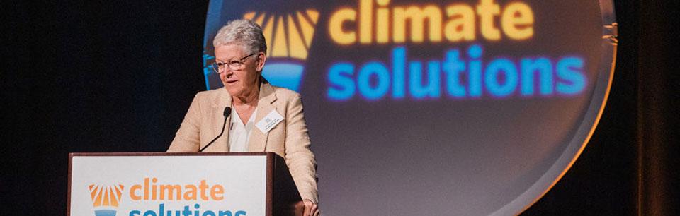Gina McCarthy at Climate Solutions' annual dinner 2024