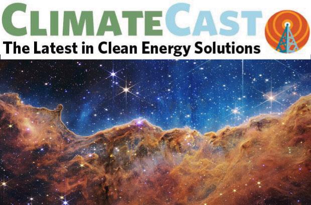 climatecast header over new images of the carina nebula