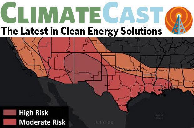 image of a southwest USA map with heat index