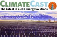 solar farm with mountains 