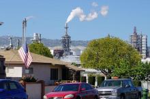 Neighborhood with polluting industry nearby