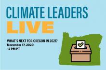 Climate Leaders Live Oregon graphic