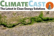 Satellite image of wildfire damage 