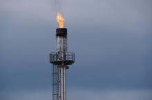 Photo of gas well flare