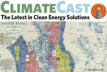 Historical map showing redlining