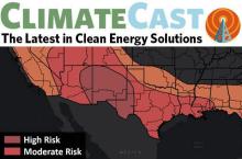 image of a southwest USA map with heat index