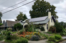 Portland home with solar panels on roof