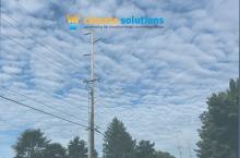 image of an old powerline