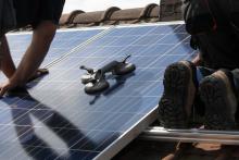 solar panel installation