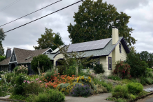 Portland home with solar panels on roof