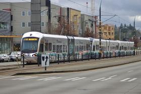 Picture of Seattle Link light rail train