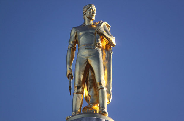 "The Oregon Pioneer" atop the Oregon State Capitol