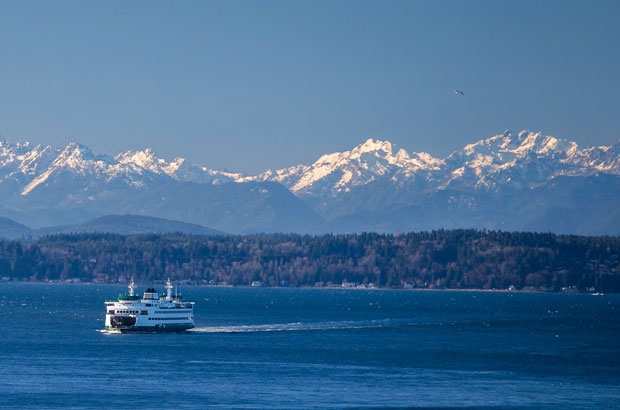 ferry crossing Puget Sound